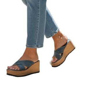 NWOT Splash Denim Women's Platform Sandals